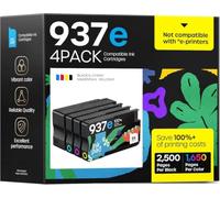 iNKPAD 937XL Ink Cartridges with Chip compatible with HP 937 937e