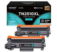 iNKPAD TN2510XL TN2510 Toner Compatible with Brother TN-2510 TN 2510XL | TN2510XL for Brother HL-L2400DWE DCP-L2665DW DCP-L2627DWE MFC-L2835DW MFC-L2827DWXL DCP-L2627DW DCP-L2627DWXL (2 Black)