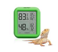 INKPET Reptile Thermometer Hygrometer with Max/min Record High-Accuracy Digial Display Ideal for Reptile Terrarium, Tank, Pet Rearing Box, Bearded Dragon, Leopard Gecko