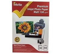 Inkrite A4 130 GSM PhotoPlus Professional Paper - Matt (Pack of 50 Sheets), PPIPM130A450