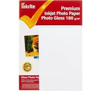 Inkrite PhotoPlus Premium Paper Photo Gloss 180gsm A4 (20 Sheets), White