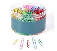 Inkspire Paper Clips, 400 Pcs Assorted Size 33mm Medium & 50mm Large, Durable Paperclips for Workplace, Office, Home, School, Personal Use and Office Supplies (Multi Colour)