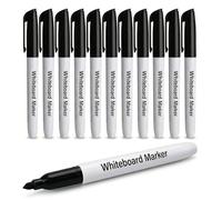 Inkspire Whiteboard Markers - 12 Pack Black Color, 3mm Fine Tip Whiteboard Pens, Low Odor Quick Dry Ink, Easy Wipe, Bullet Point White Board Pens for School Office Home Classroom