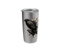 Inkstorm Crow Silence Before the Caw Stainless Steel Insulated Tumbler