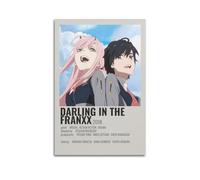 INKT Darling in The Franxx Anime Poster Wall Art Canvas Painting Living Room Bedroom Home Home Decoration Office Wall Poster Gym Art Painting 12x18inch(30x45cm)