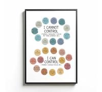 InkTitis Poster, What I Can And Cannot Control, Mental Health Decor, 11"x17", Wall Art Print