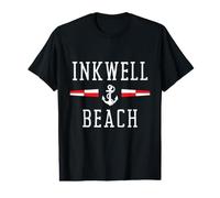 Inkwell Beach Anchor Flags Classic Martha's Vineyard Value Graphic T-Shirt
