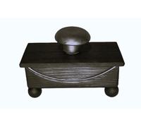 Inkwellinserts Handcrafted Ebonised black wooden Calligraphy ink blotter with desk top stand/holder stand desk top item for use with fountain pen or dip pen