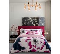 Ted Baker 'Inky Bloom' Cotton Duvet Cover Set in Navy | Size: King Ted Baker Navy King