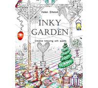 Inky Garden: Creative colouring with quests & 3D paper flower: Volume 2 (Inky Colouring books)