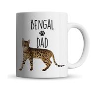 Inky Penguin - Bengal Cat Dad - Pet Gift Mug, Ceramic, 11fl. oz.