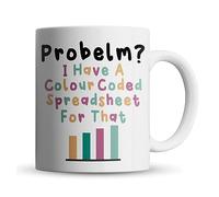 Inky Penguin - Colour Coded Spreadsheet for That - Funny Colleague Gift Mug, Ceramic, 11fl. oz.