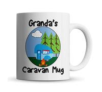 Inky Penguin - Granda's Caravan Mug - Camping Gift for Grandfather, Ceramic, 11fl. oz.