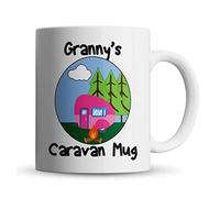 Inky Penguin - Granny's Caravan Mug - Camping Gift for Gran, Grandmother, Ceramic, 11fl. oz.
