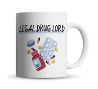 Inky Penguin - Legal Drug Lord - Funny Doctor, Pharmacy, Chemist Pharmacist Gift Mug, Ceramic, 11fl. oz.