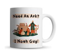 Inky Penguin - Need an Ark, Noah Guy - Funny Religious, Bible Pun Gift Mug, Ceramic, 11fl. oz.