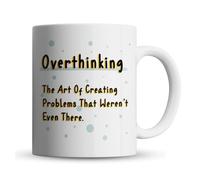 Inky Penguin - Overthinking Funny Definition - Overthinker Gift Mug, Ceramic, 11fl. oz.
