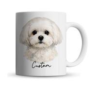 Inky Penguin - Personalised Maltese Gifts, Custom Name Pet Dog Mug, Ceramic, 11fl. oz.