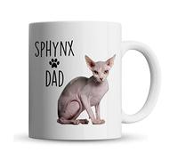 Inky Penguin - Sphynx Cat Dad - Pet Gift Mug, Ceramic, 11fl. oz.
