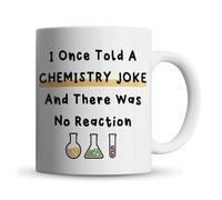 Inky Penguin - Told Chemistry Joke, No Reaction - Funny Science Teacher, Scientist Gift Mug, Ceramic, 11fl. oz.