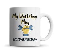 Inky Penguin - Workshop Mug, DIY, Repairs, Tinkering - Handyman Gift, Ceramic, 11fl. oz.