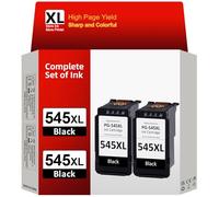 INKYEAH 545XL Ink Cartridges Black- 2x 500+ Pages, Replacement for Original Canon 545 Ink Cartridges, Printer Ink PG-545 Black for Pixma TS3300 TR4500 TS3450 MG2550s TS3150 MX495 MX490 TR4550 TR4551