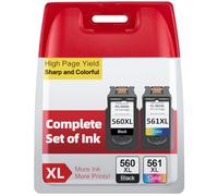 INKYEAH 560 561 XL Ink Cartridges Replacement for Canon 560 561 Ink Cartridges Original, PG-560XL/CL-561XL High Yeild Printer Cartridges for Pixma TS5350 TS7450 TS7451 TS5350a TS5351 TS5352 TS5353