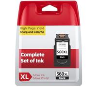 INKYEAH 560XL Ink Cartridge Replacement for Canon 560 Ink Cartridges Original, PG-560XL Black High Yeild Printer Cartridge- Prints Up to 750+ Pages, for Pixma TS5350 TS5351 TS5352 TS5353 TS7450 TS7451