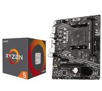 INLAND AMD Ryzen 5 5500 Unlocked Desktop Processor with MSI A520M-A PRO Gaming Motherboard (AMD AM4, DDR4, PCIe 4.0, Micro-ATX),