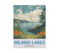 Inland Lakes, Michigan，Puzzle 1000 Teile Erwachsene Kinde Spaß Lernspielzeug Geschenke（50x70cm）-CJ40