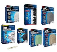 Inland Seas Fluval 406/407 Canister Filter Semi Annual Maintenance & Replacement Filter Media Kit Plus Bundle (8 Items)
