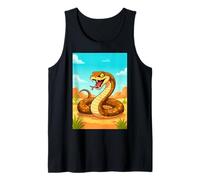 Inland Taipan - Deadliest Snake in Australian Deserts Comic Tank Top