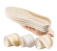 INLANDSIS 2 Pairs Footstr Wool Insoles Soft Sole, 2026 Upgraded 4d Elastic Cloud Breathable Softthick and Warm Wool Insole, Arch Support & Shock Absorption for Cold Weather (2pair Beige,41-42)