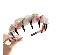 INLANDSIS 2025 New U Shape Fashion Tooth Hair Comb Headband, Elegant Braided Zig Zag Shark Tooth Wavy Teeth High Cranium Headbands (C23 Beige Pink)