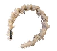 INLANDSIS 2025 New U Shape Fashion Tooth Hair Comb Headband, Elegant Braided Zig Zag Shark Tooth Wavy Teeth High Cranium Headbands (C1 Brown)