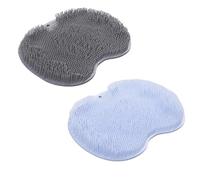 INLANDSIS Curetoaway Foot Scrubber, Feet Cleaning Exfoliating Bath Wash Pad, Soft Bristles Massage Shower Foot Cleaner, Wall Mounted with Non-Slip Suction Cups (Set-6)