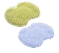 INLANDSIS Curetoaway Foot Scrubber, Feet Cleaning Exfoliating Bath Wash Pad, Soft Bristles Massage Shower Foot Cleaner, Wall Mounted with Non-Slip Suction Cups (Set-3)