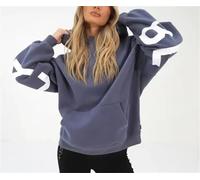 INLANDSIS Oversized Christian Heavyweight Faith Sweatshirt, Essential Hoodie Pullover, Forgiven Graphic Letter Print (Ocean blue,XXL)