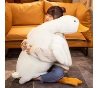 INLANDSIS White Duck Dog Toy, 2025 New Large Plush White Duck Dog Toy, Realistic Goose Design Dolls, For Dogs Chew, Play, Training, Suitable for Indoor Outdoor Use (190CM,white)