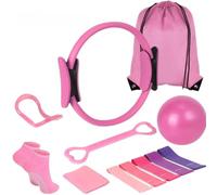 INLANDSIS Yoga Pilates Ring 13-Piece Set, Pilates Ring Kit, Fitness Set for Home Workout, Complete Yoga Accessories with Storage Bag for Easy Storage