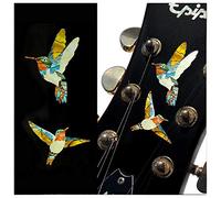 Inlay Sticker Decal for Guitars, Bass & Ukuleles - Dancing Hummingbirds, B-329DH