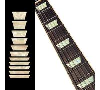 Inlay Sticker F-006DT-AW Fret Markers for Guitars & Bass - Dish/Trapezoid Les Paul Style Fret Markers - Aged White Pearl