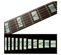 Inlay Sticker F-018RN-WT Fret Markers for Guitars & Bass - Roman Numeral Blocks - White Pearl, 0.2 in*10.7 in*4.3 in