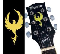 Inlay Sticker for Guitar Headstock - Phoenix Bird - Gold