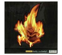 Inlay Sticker for Guitars & Bass - Real Fire Series - Rose In The Fire, RF-224RS
