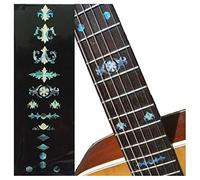 Inlay Sticker Fret Markers for Guitars, Bass & Banjos - Aged Banjo Fret Markers - Abalone Blue, F-004BJ-BL
