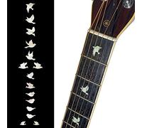Inlay Sticker Fret Markers for Guitars & Bass - Doves - White Pearl