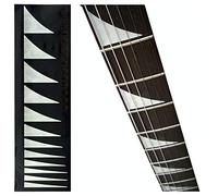 Inlay Sticker Fret Markers for Guitars & Bass - Jackson Style Shark-Fin with Rosewood Dots,F-017SF-WT