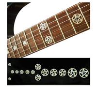 Inlay Sticker Fret Markers for Guitars & Bass - Kevin Bond Pentagrams,F-080PG-WT