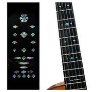 Inlay Sticker Fret Markers for Guitars & Bass - Vintage Snowflakes - Abalone-Mix